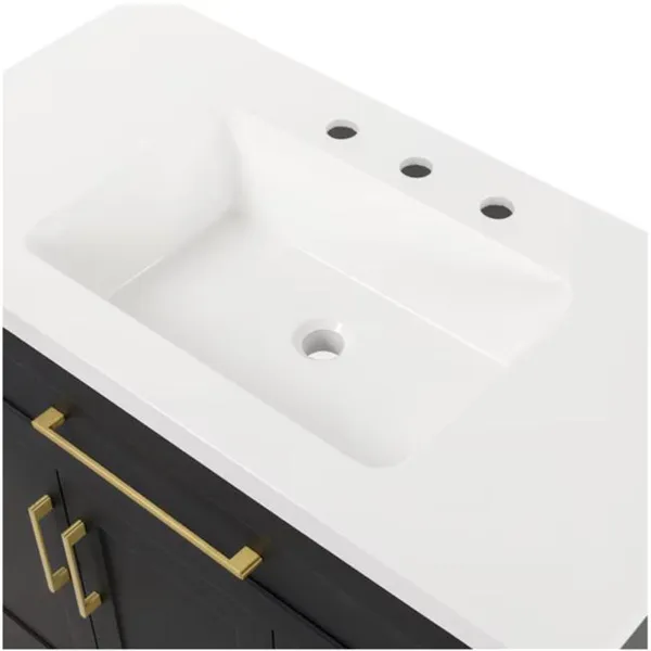 Black Shaker Bathroom Vanity